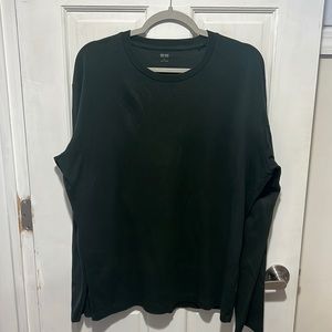 Uniqlo Long Sleeve Crew Neck Shirt | Hunter Green | Men’s Size XL | Like New
